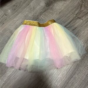 Colorful Tulle TuTu Skirt with Shiny Waistband